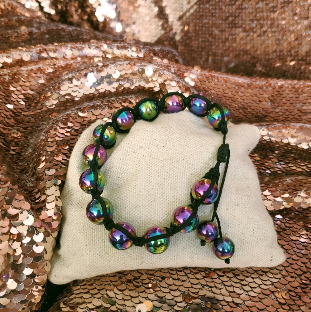 Rainbow Hematite bracelet